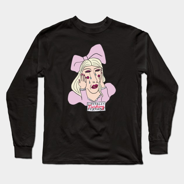 Tinsley is Literally Miserable Long Sleeve T-Shirt by thecompassrose